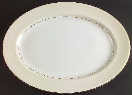 Gold Laurel 16" Oval Serving Platter