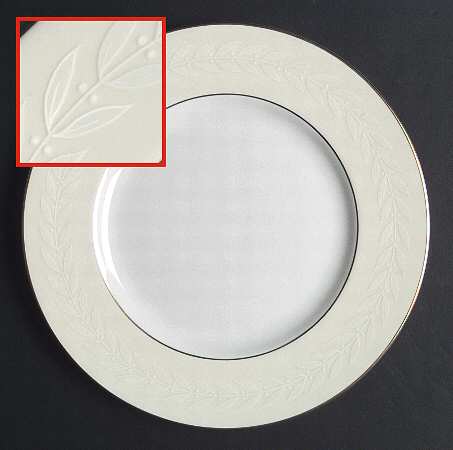 Gold Laurel Dinner Plate