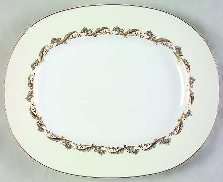 Gold Laurentian 12" Oval Serving Platter