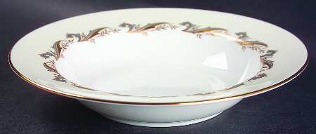 Gold Laurentian Rim Soup Bowl by Minton