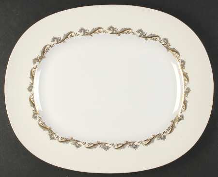 Gold Laurentian 14" Oval Serving Platter