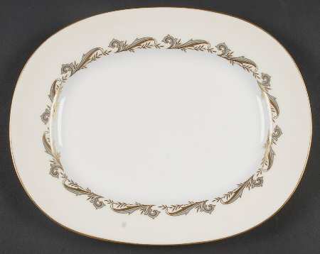 Gold Laurentian 10" Oval Serving Platter