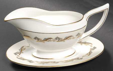 Gold Laurentian Gravy Boat & Underplate