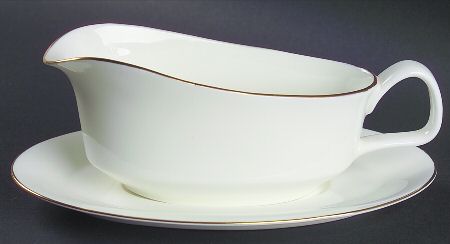 Gold Monarch Gravy Boat & Underplate