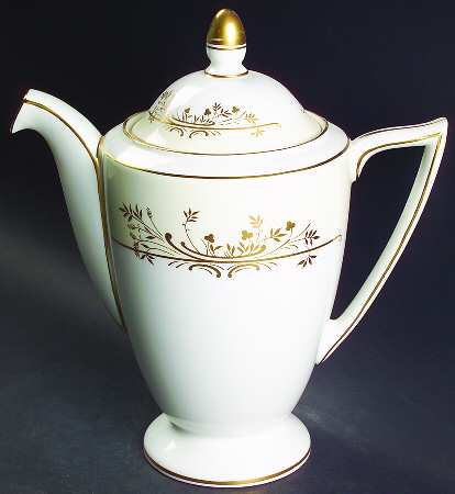 Gold Pandora Coffee Pot & Lid