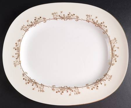 Gold Pandora 13" Oval Serving Platter