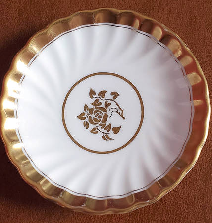 Gold Rose Butter Pat