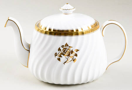 Gold Rose Teapot & Lid