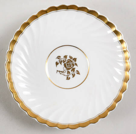 Gold Rose Saucer