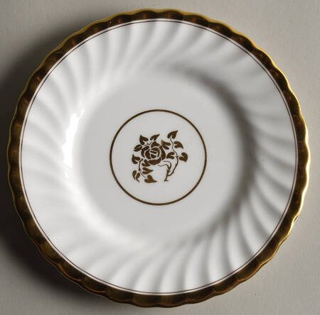 Gold Rose Bread & Butter Plate