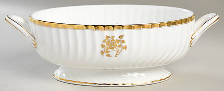 Gold Rose Tureen No Lid