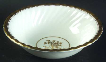 Gold Rose Coupe Cereal Bowl