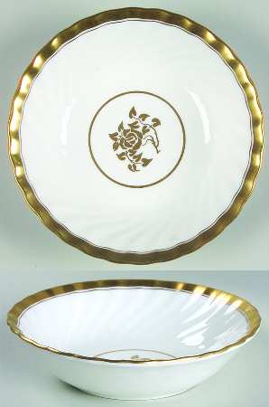 Gold Rose Fruit/Dessert (Sauce) Bowl