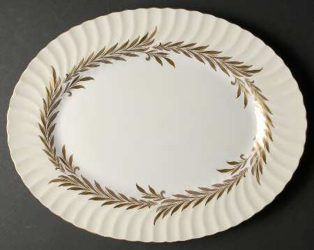 Golden Symphony 15" Oval Serving Platter