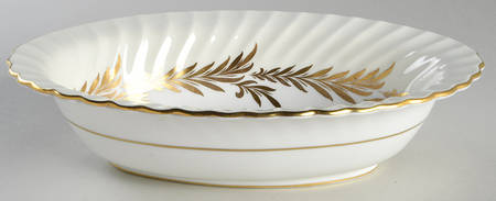 Golden Symphony 10" Oval Vegetable Bowl