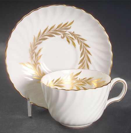 Golden Symphony Flat Cup & Saucer Set