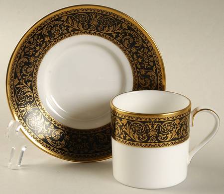 Grandee Flat Demitasse Cup & Saucer Set