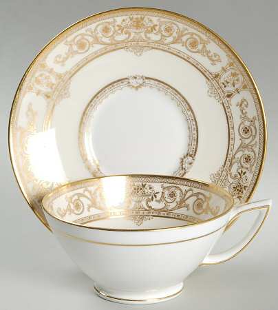 Grasmere Gold Footed Cup & Saucer Set by Minton
