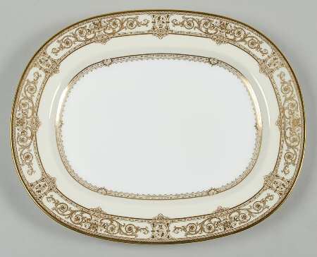 Grasmere Gold 13" Oval Serving Platter by Minton