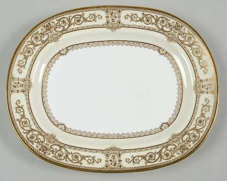 Grasmere Gold 10" Oval Serving Platter by Minton