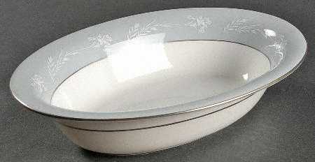 Grey Cameo 10" Oval Vegetable Bowl