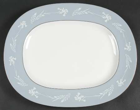 Grey Cameo 15" Oval Serving Platter