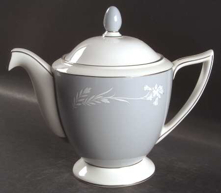 Grey Cameo Teapot & Lid