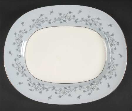 Grey Mist 13" Oval Serving Platter