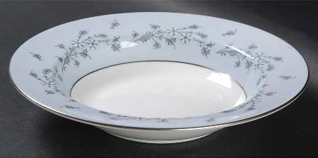Grey Mist Rim Soup Bowl