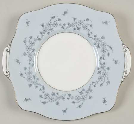 Grey Mist Square Handled Cake Plate
