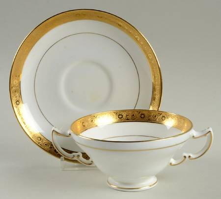 H1325 Footed Bouillon Cup & Saucer