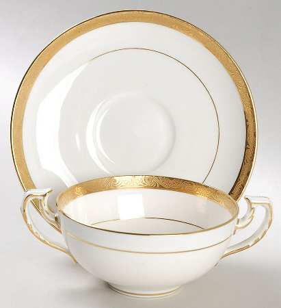 H1886 Flat Bouillon Cup & Saucer