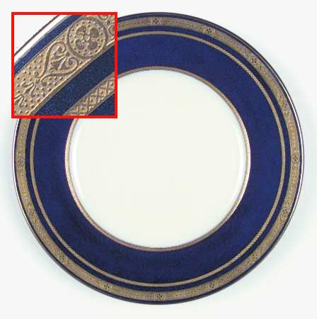 H2950 (Cobalt &amp; Gold) by Minton