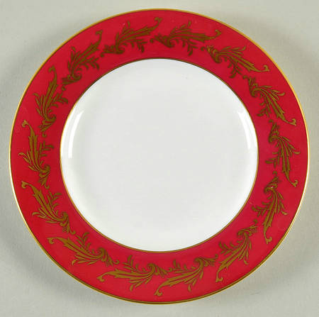 H5181 Maroon Bread & Butter Plate