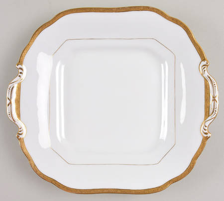 H969 Square Handled Cake Plate