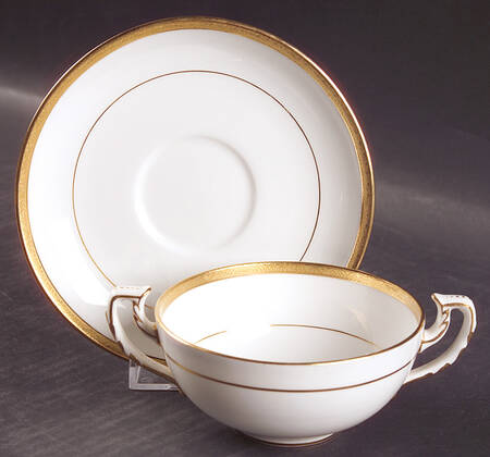 H969 Footed Bouillon Cup & Saucer
