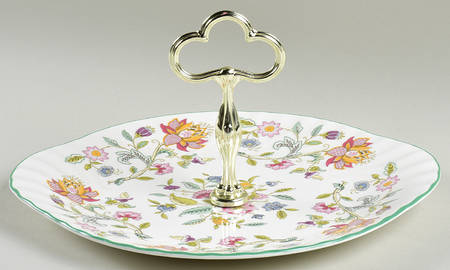 Haddon Hall 9" Center Handled Square Sandwich Tray