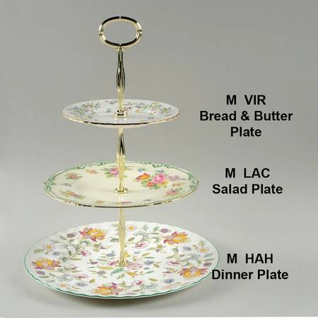 Haddon Hall Mixed/Match 3 Tier Serving Tray