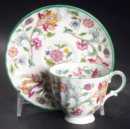 Haddon Hall Footed Demitasse Cup & Saucer Set