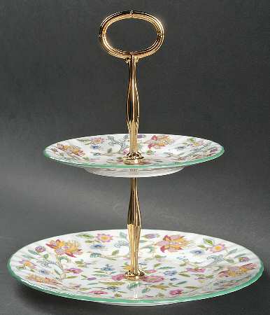Haddon Hall 2 Tiered Serving Tray (Lunch & Bread/Butter Plate)