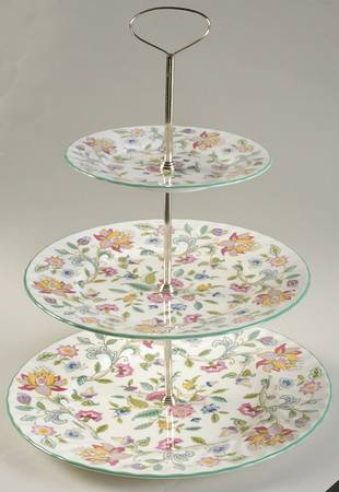 Haddon Hall 3-Tiered Serving Tray (DP, LP, BB)