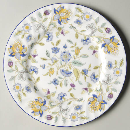 Haddon Hall Blue (Blue Trim) Luncheon Plate