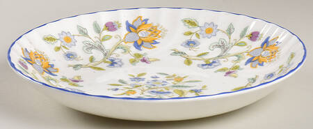 Haddon Hall Blue (Blue Trim) 8" Individual Pasta Bowl
