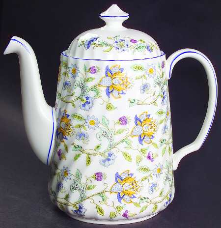 Haddon Hall Blue (Blue Trim) Coffee Pot & Lid