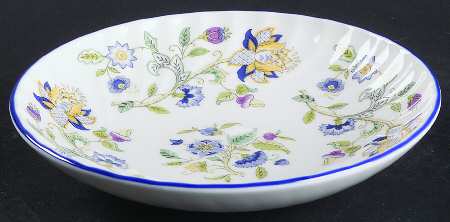 Haddon Hall Blue (Blue Trim) 6" Individual Pasta Bowl