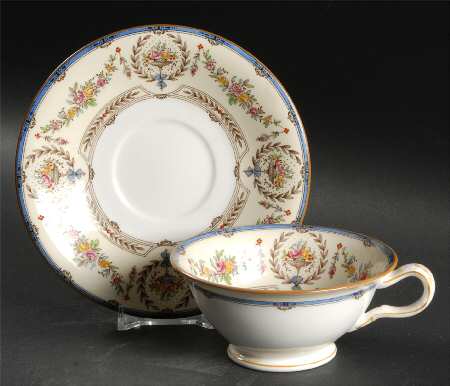 Hampshire Multicolor Footed Cup & Saucer Set