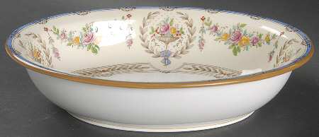 Hampshire Multicolor 9" Oval Vegetable Bowl
