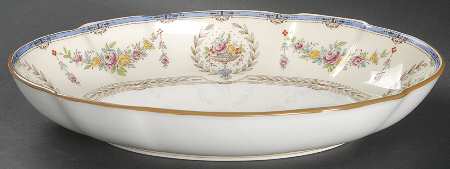 Hampshire Multicolor 10" Oval Vegetable Bowl