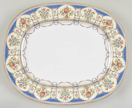 Hazelemere Blue 16" Oval Serving Platter