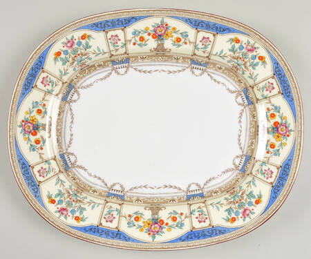 Hazelemere Blue 13" Oval Serving Platter